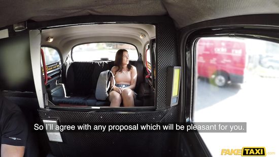 Girl pays ride with puss