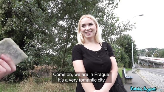 Blonde fucks for some money