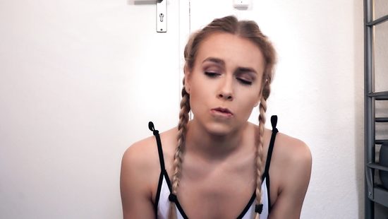 Black shaft penetrates white teen