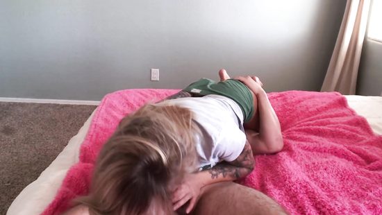 Petite chick on hard pecker