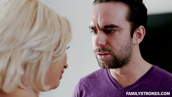 Slutty blonde fucks with neighbor