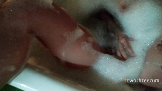 Horny housewife fucked in bathtub