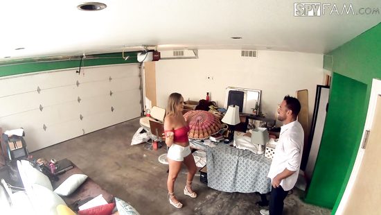 Smutty cowgirl riding gigantic rod