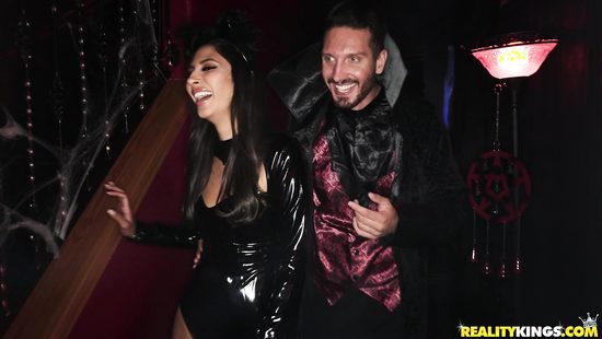 Costume Halloween party, lots of sex