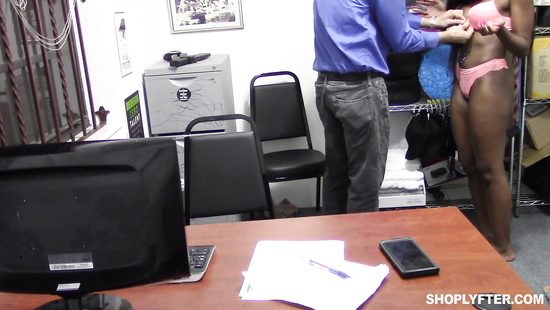 Security demolished her pussy for shoplifting