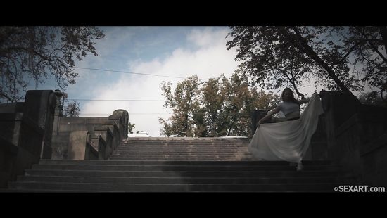 Ballerina taking a break to ride cock