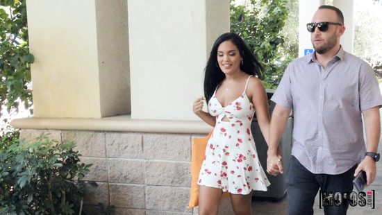 Lovely couple fucking recklessly on their lawn