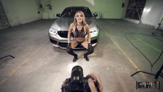 Kinky babe fucked in a deserted garage