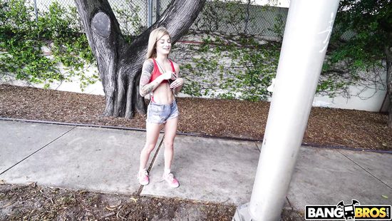 Fucking someone you just met, outdoors no less