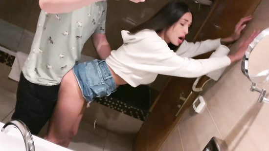 Her reactions are priceless whenever he makes a thrust