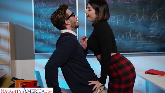 Alluring sex in classroom