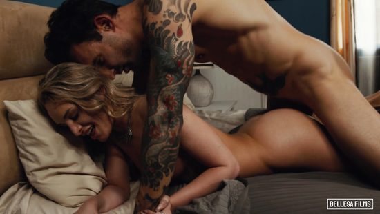 Tattooed punk destroying a sweet horny blonde