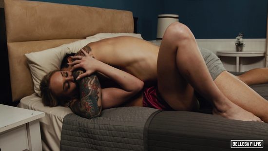 Tattooed punk destroying a sweet horny blonde