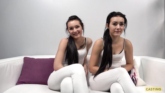 Hot twins teaming up against a fierce schlong