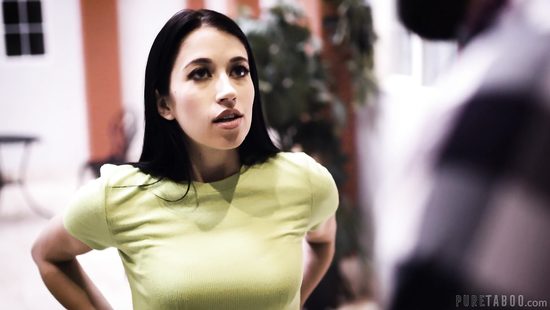 She's nearly choking on a giant popsicle