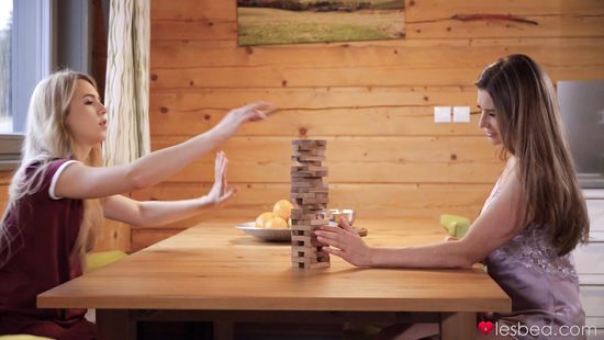 Hot lesbians slob on drenched tunnels