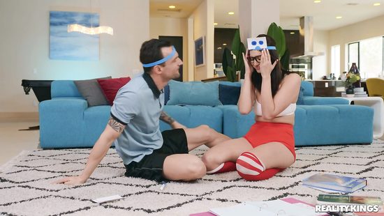 Erotic doggy after the teen sucks some