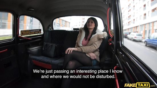 Teen slut ends up fucking the taxi driver