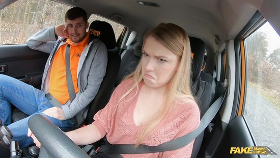 Back seat anal during first driving lesson