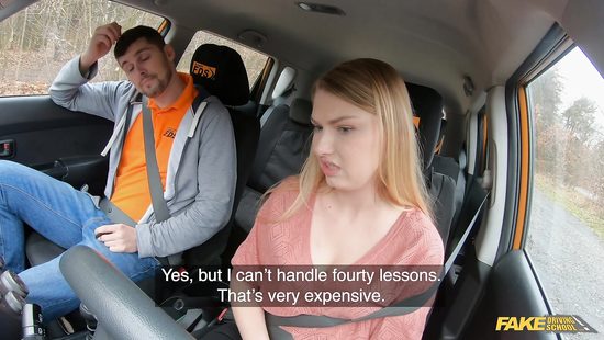 Back seat anal during first driving lesson