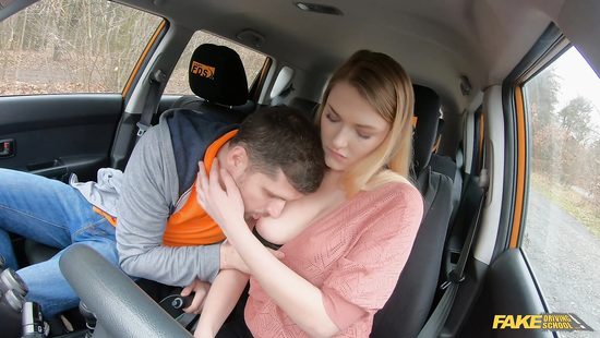 Back seat anal during first driving lesson