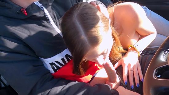 Teen gives head and swallows