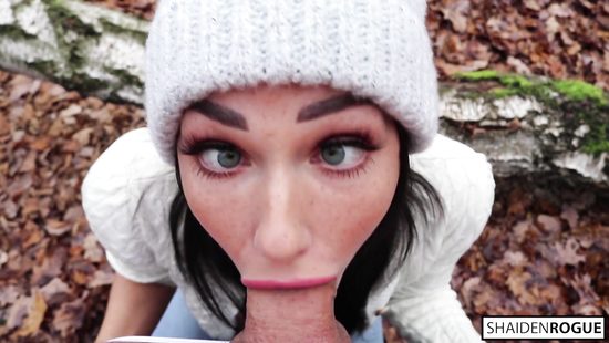 Fine amateur sucks dick in the park