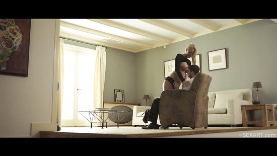 Wife rides the big pole in unique modes