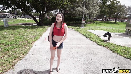 Bang bus anal for a thin Asian