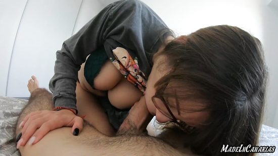 Busty beauty tries anal in flaming POV