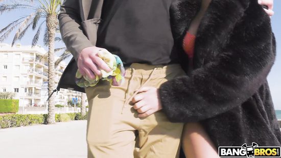 Nude amateur picked and fucked in public