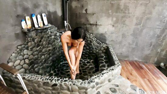 Deep anal after she throats a lot