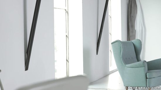 Alluring blonde enjoying thick cock in her ass