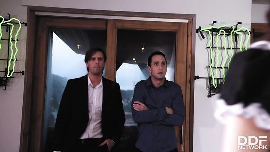 Slutty maid bonked thoroughly on poker table