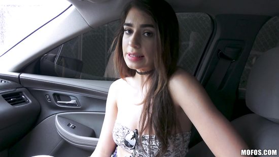 Sultry teen banged intensely in the car
