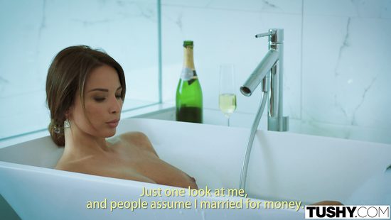 Disgruntled married woman fucked in the ass