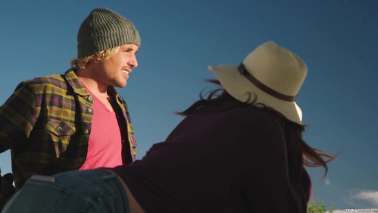 Cock settling in slut's moist bottom