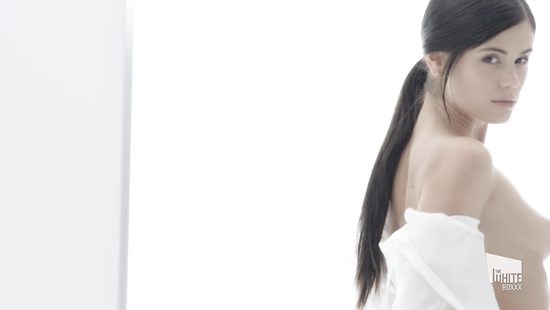 Naughty damsel in a steamy self pleasuring session