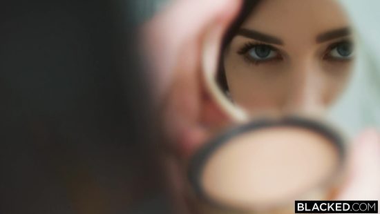 Naughty white chick fucked with two BBCs