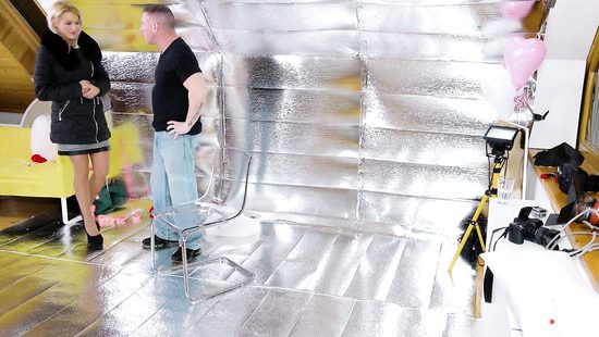 Cherry Kiss chugging down mouthful of cum