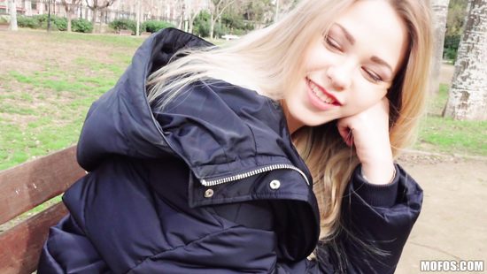 Pretty blonde smashed by stranger at the park