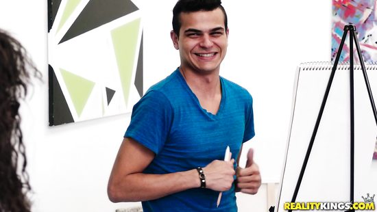 Charming babe getting naughty with Charles Dera