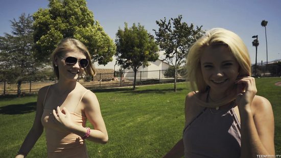 Loving girlfriends sharing hard dong