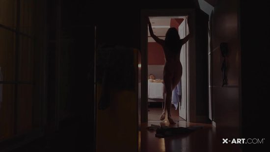 Naughty couple in midnight happy hour in bed