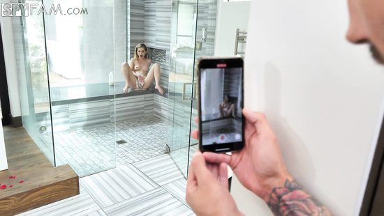 Aroused blonde gets stepbrother's love