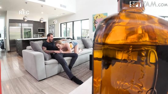 Aroused blonde gets stepbrother's love