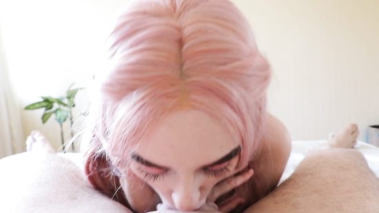 Nude teen throats in flaming home POV