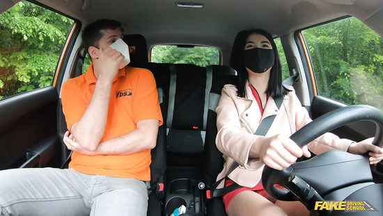 First driving lesson gone naughty