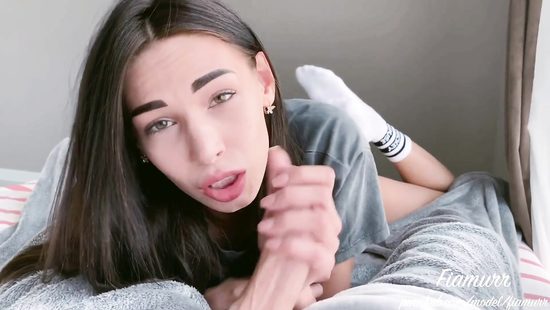 Sweetie sucks it in flawless POV scenes
