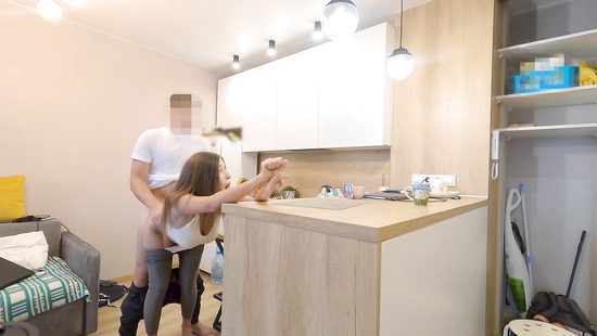 Marvelous amateur filmed when taking cock hard